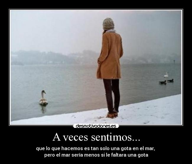A veces sentimos... - 