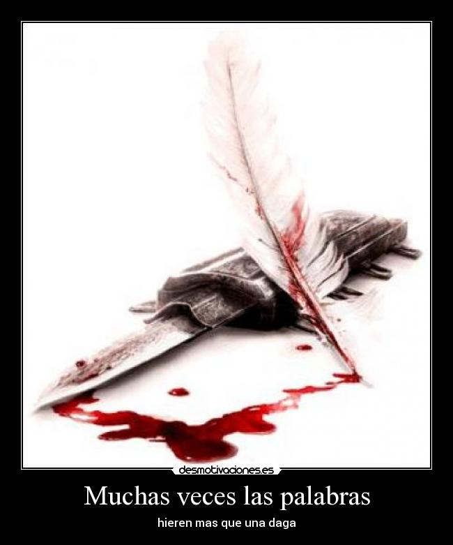 Muchas veces las palabras -