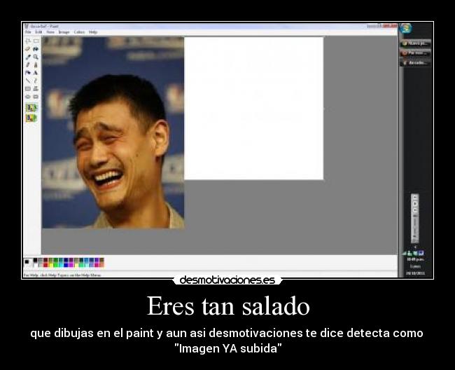 carteles yao ming paint salado meme desmotivaciones