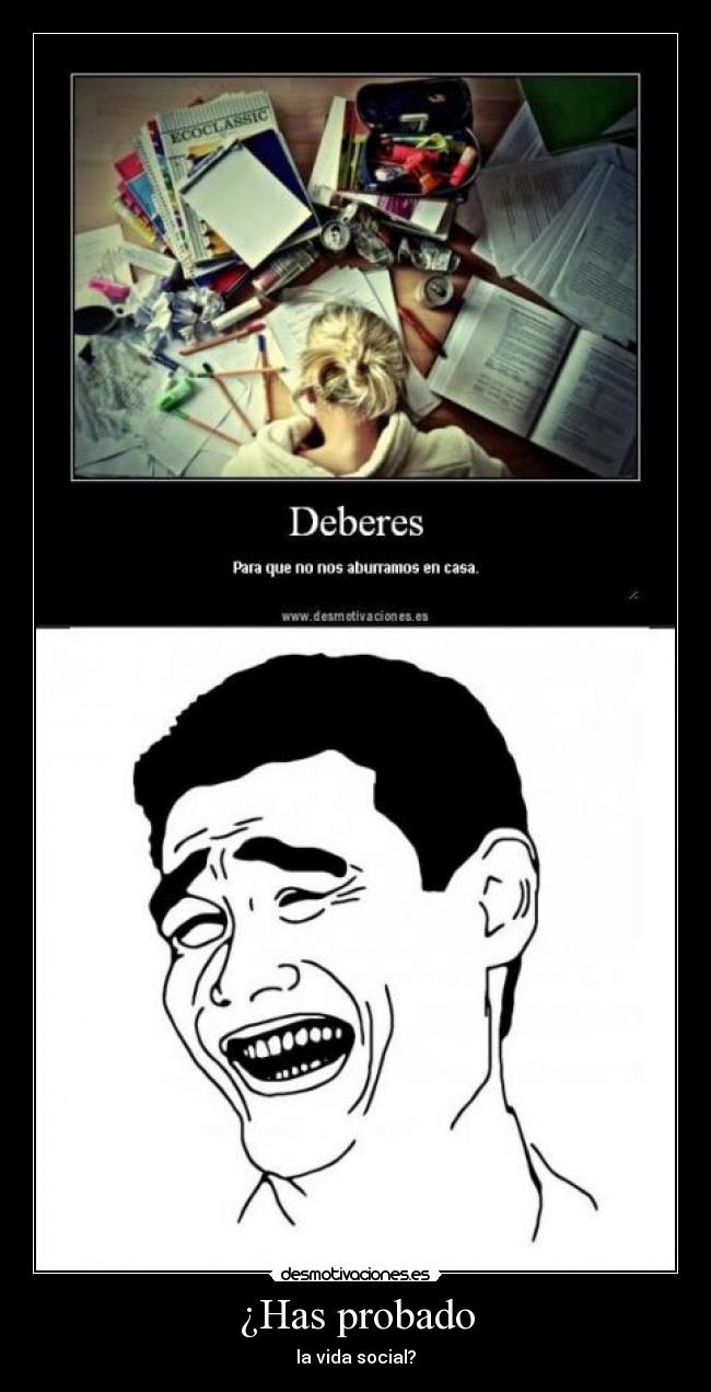 ¿Has probado - la vida social?