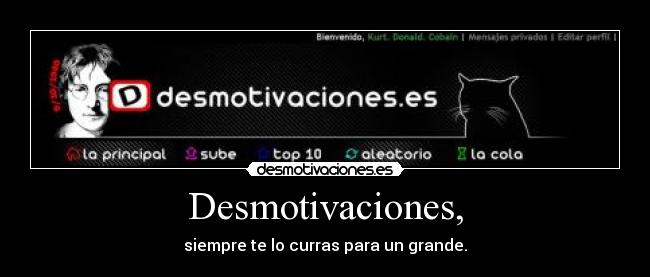 Desmotivaciones, -