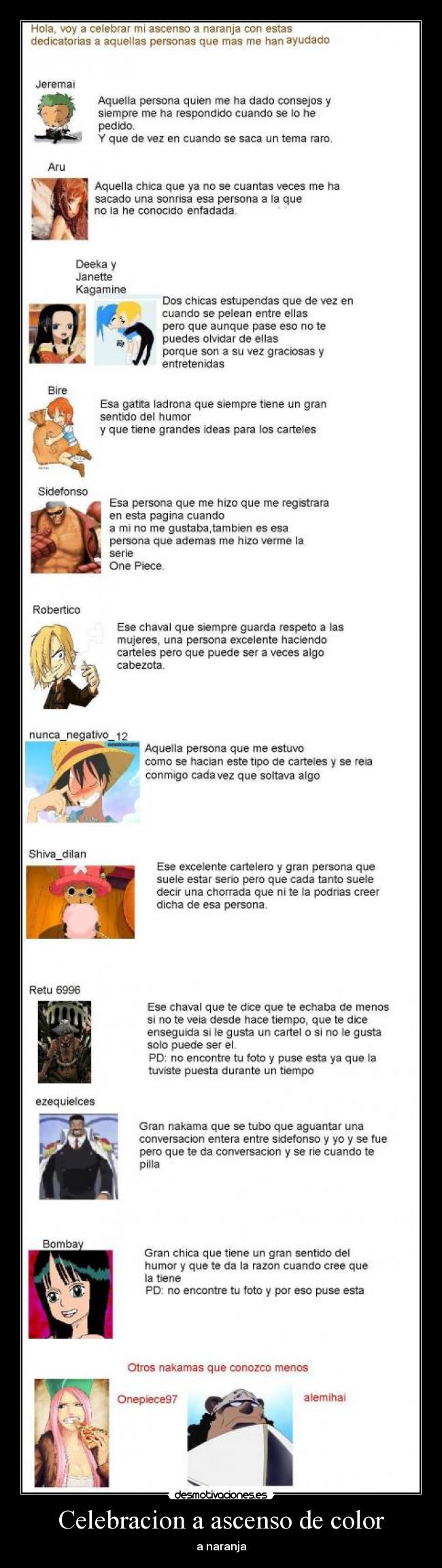 Celebracion a ascenso de color - a naranja