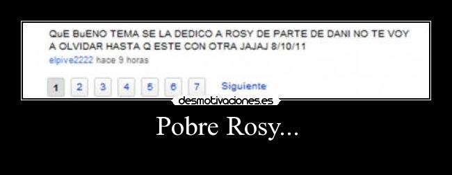 Pobre Rosy... - 