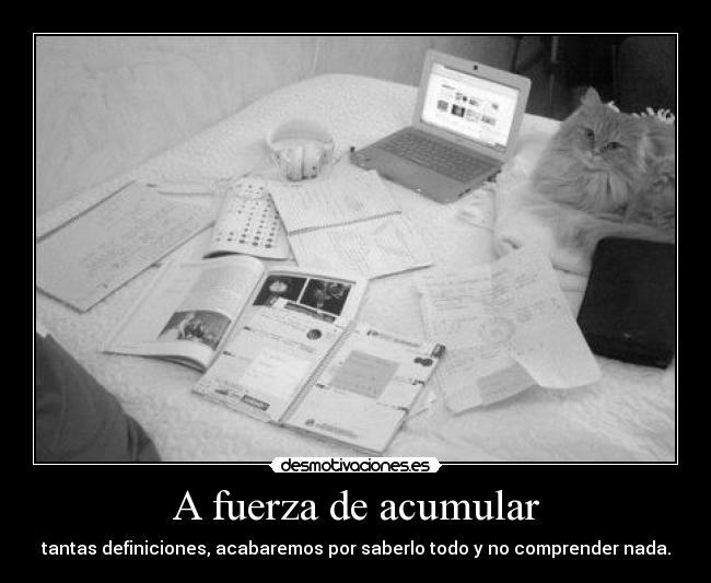 A fuerza de acumular - 