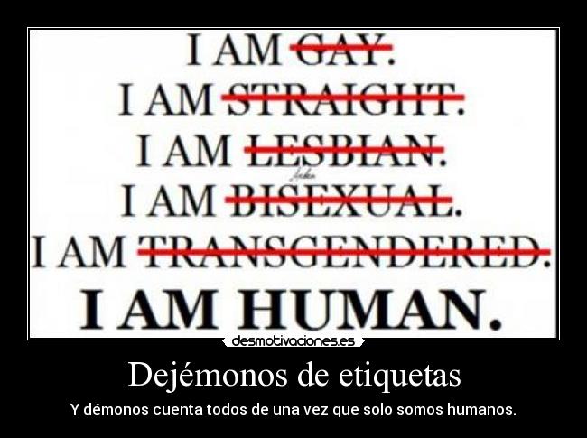 Dejémonos de etiquetas - 