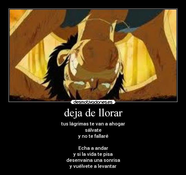deja de llorar - 