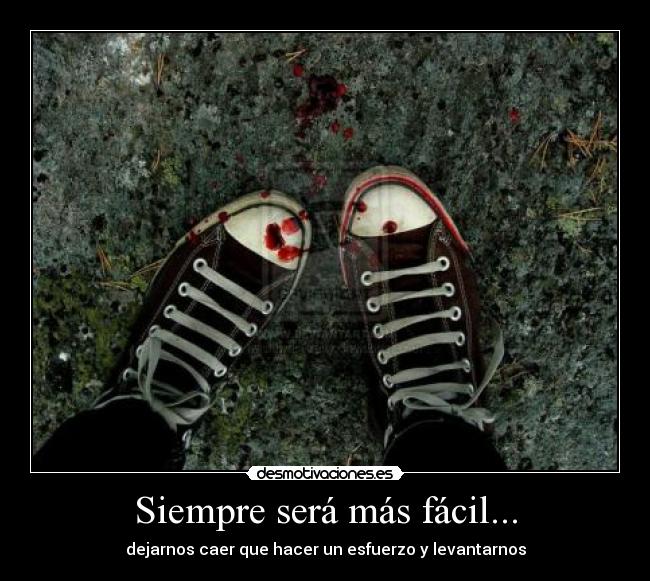 carteles caer levantarse desmotivaciones