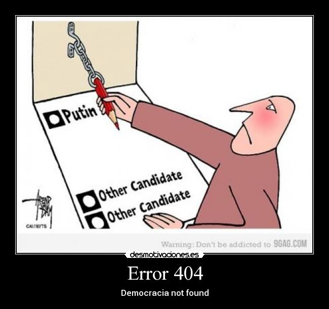 Error 404 - Democracia not found