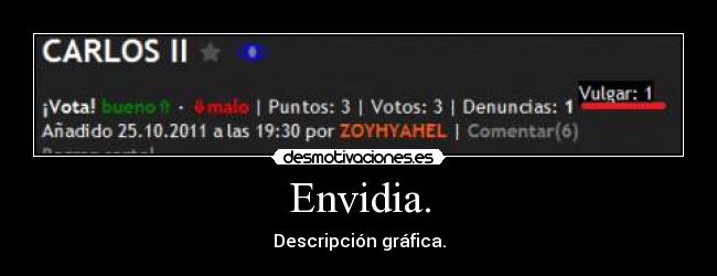 Envidia. - 