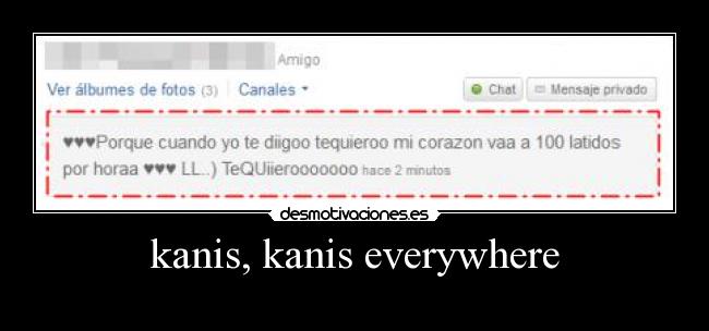 kanis, kanis everywhere - 