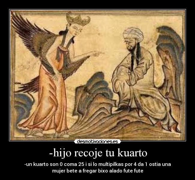 -hijo recoje tu kuarto -