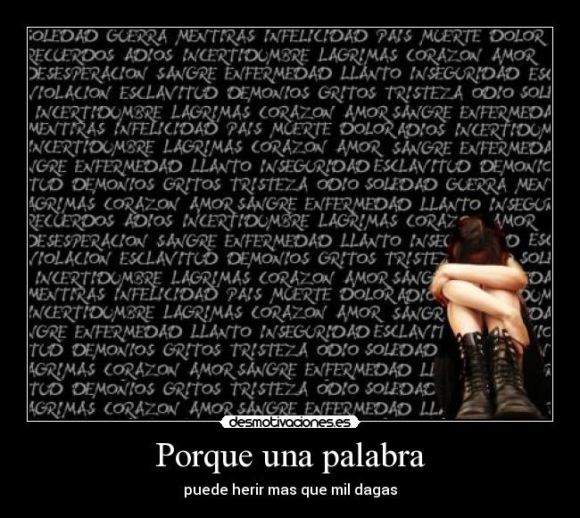 Porque una palabra - 
