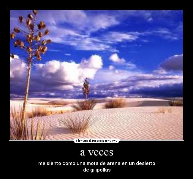 a veces -