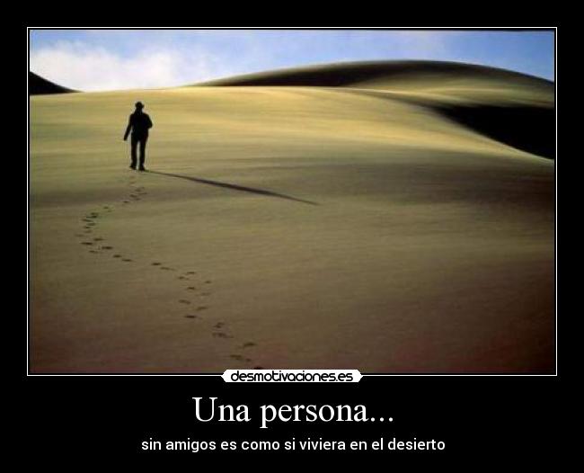 Una persona... -