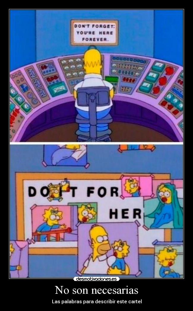 No son necesarias - Las palabras para describir este cartel
