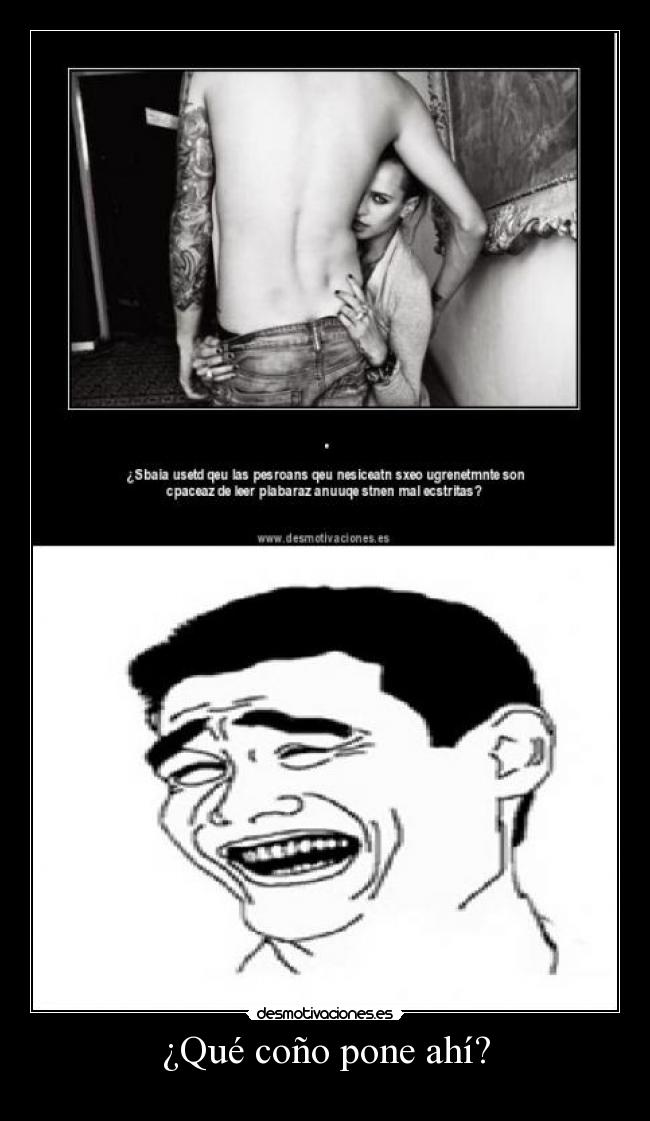 ¿Qué coño pone ahí? -