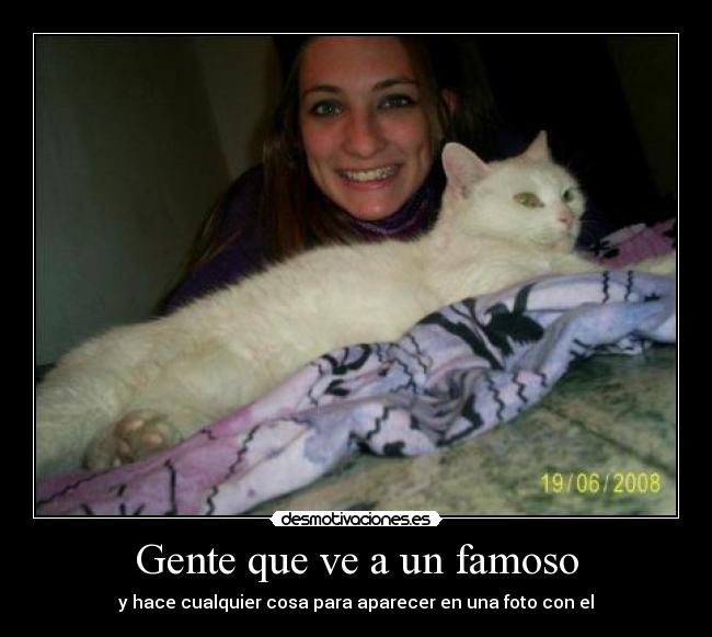 Gente que ve a un famoso -