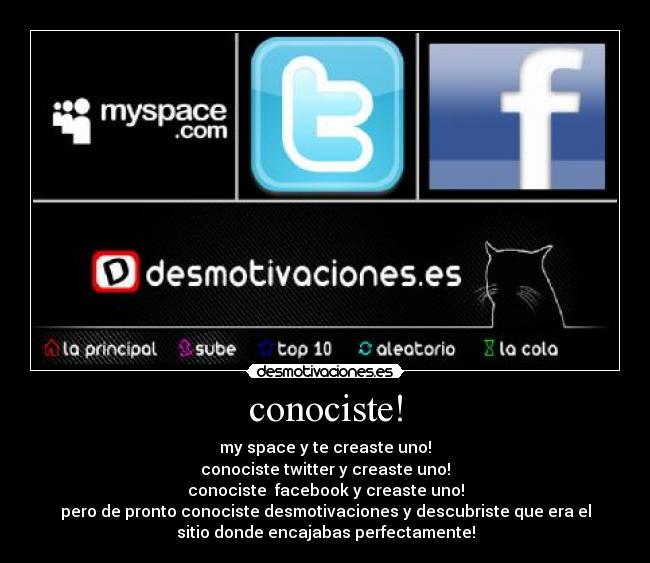conociste! -