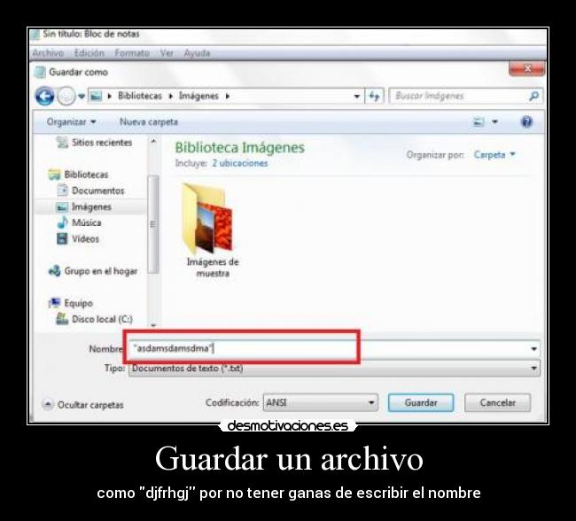 Guardar un archivo -