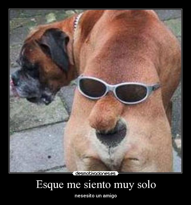 Esque me siento muy solo -