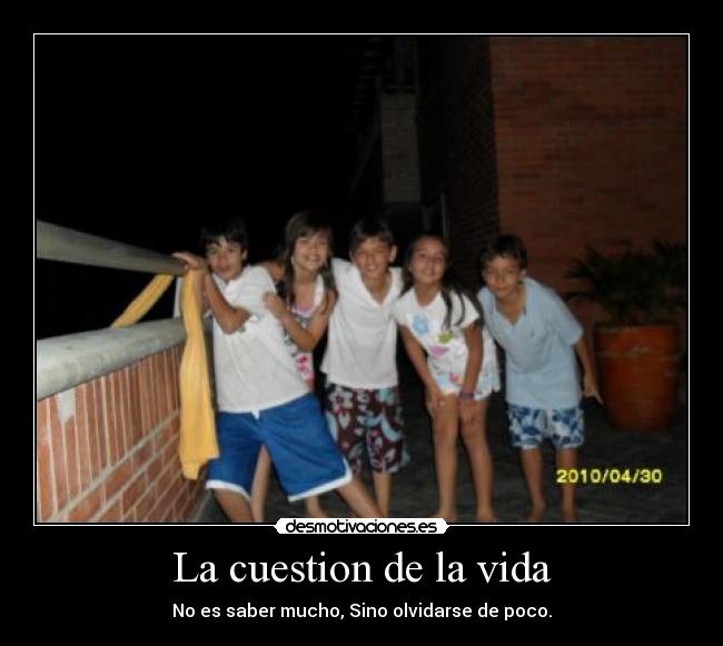 La cuestion de la vida -
