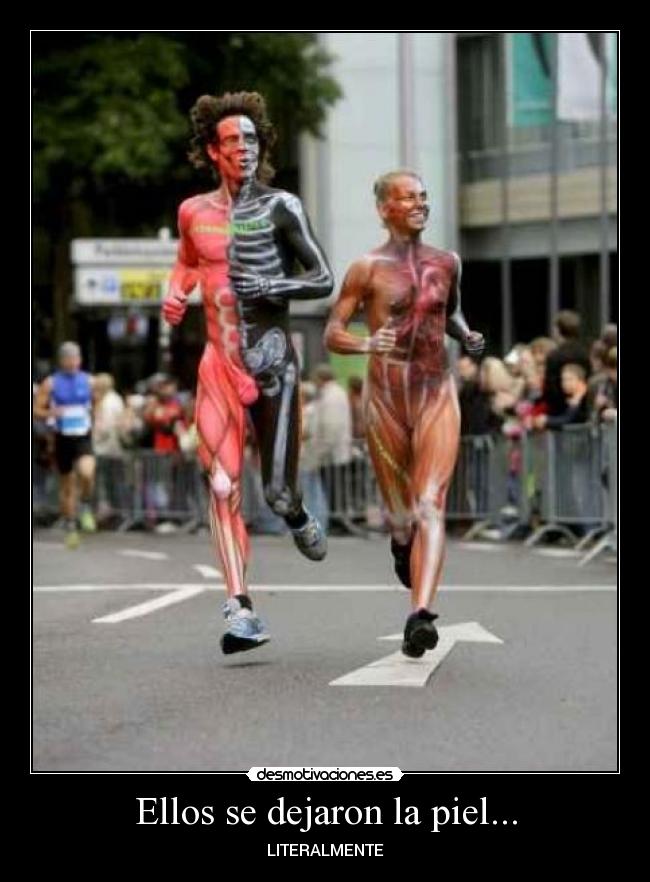 carteles piel carreras correr desmotivaciones
