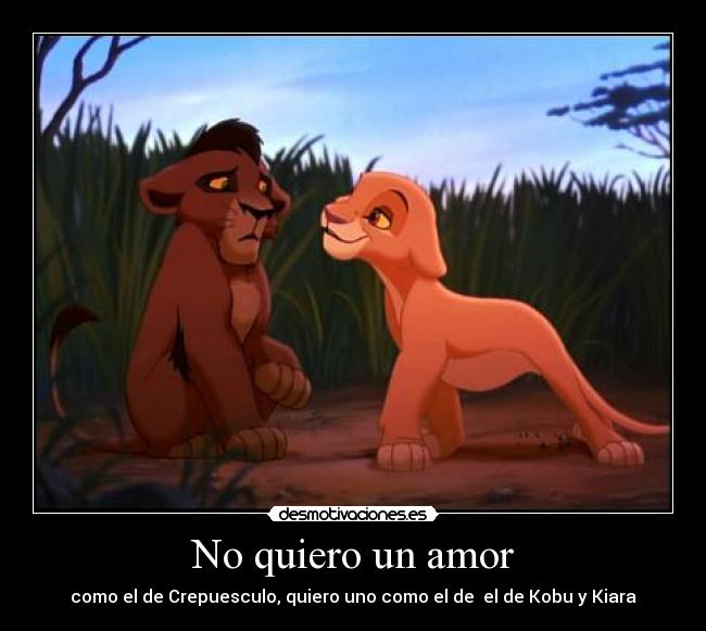 No quiero un amor -