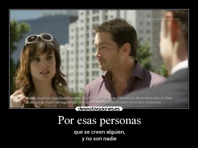 Por esas personas -