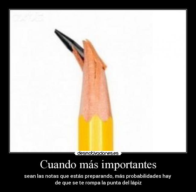 Cuando más importantes - 