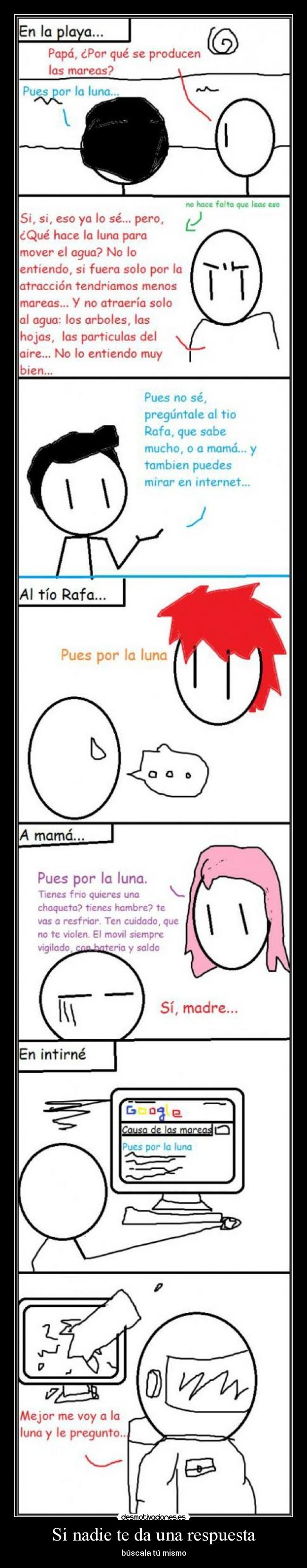 Si nadie te da una respuesta - búscala tú mismo