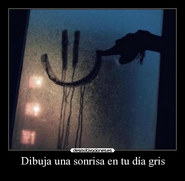 Dibuja una sonrisa en tu día gris -