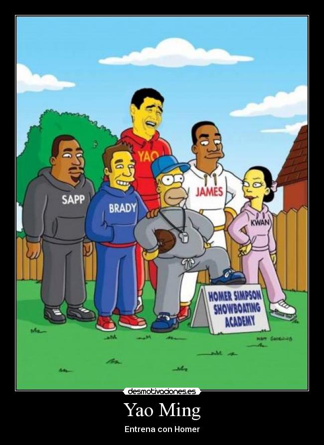 Yao Ming - Entrena con Homer