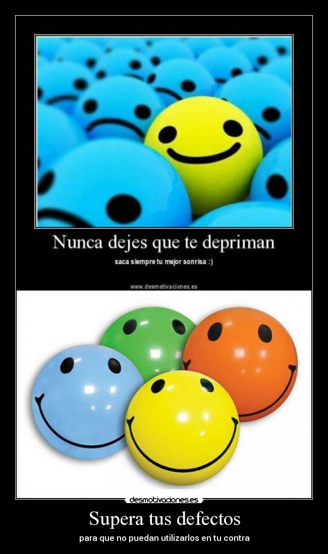Supera tus defectos -