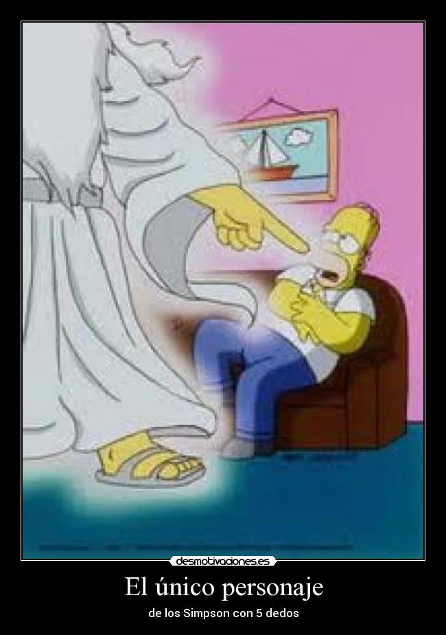 El único personaje - de los Simpson con 5 dedos