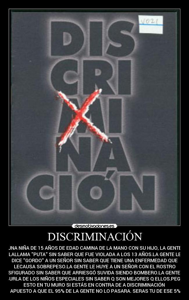 DISCRIMINACIÓN -