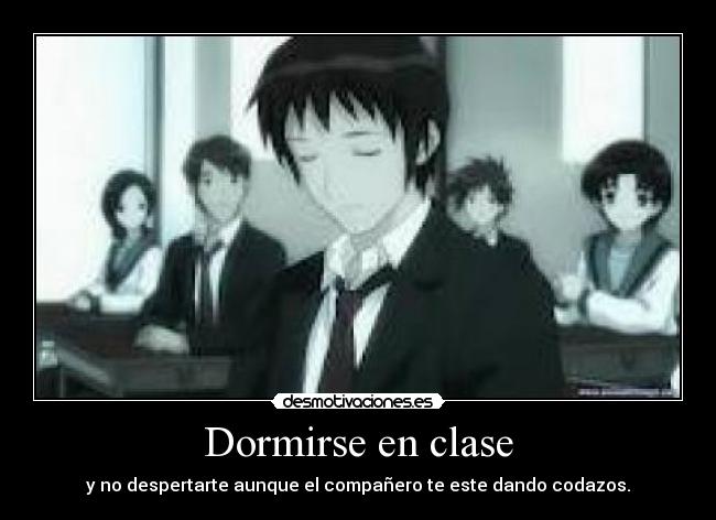 Dormirse en clase -