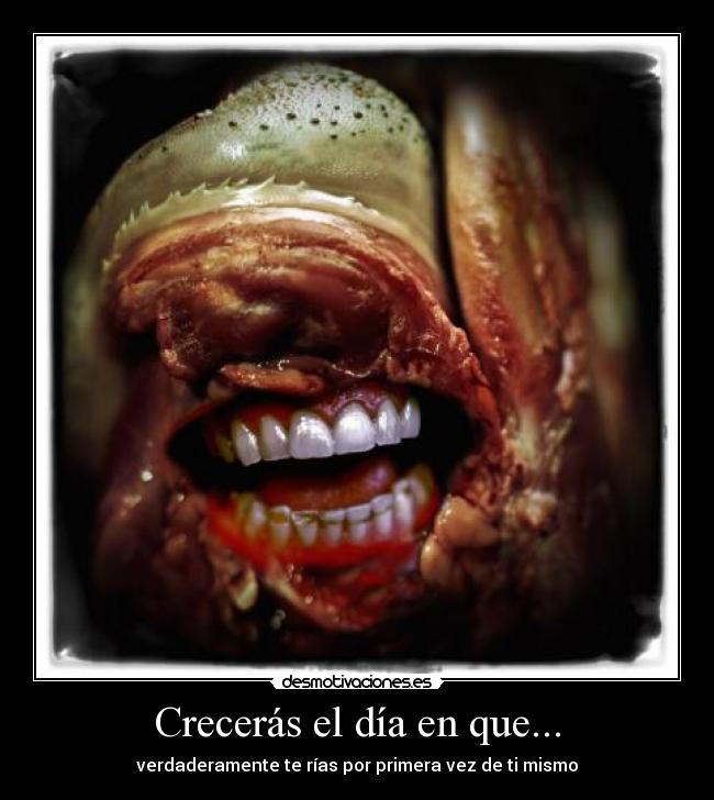 Crecerás el día en que... - verdaderamente te rías por primera vez de ti mismo