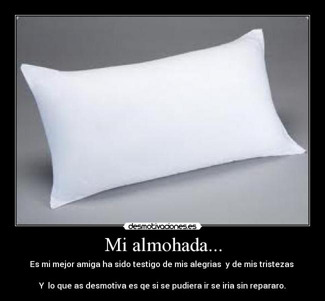 Mi almohada... -