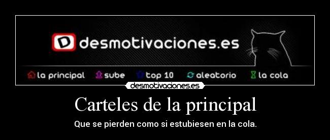 Carteles de la principal - 