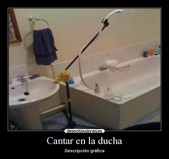 carteles ducha cantar desmotivaciones