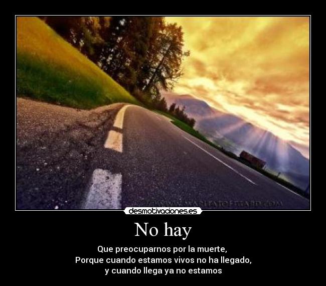 No hay -