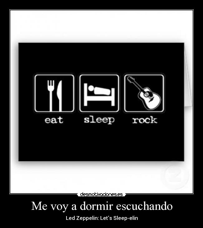 Me voy a dormir escuchando - 