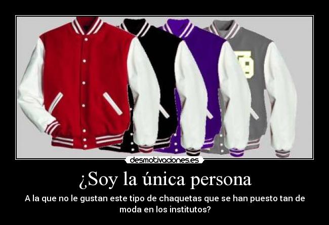 ¿Soy la única persona -