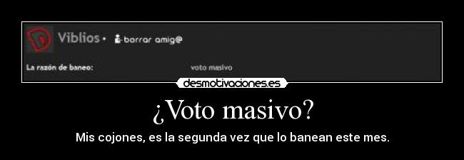 ¿Voto masivo? -