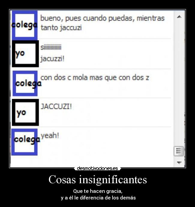 Cosas insignificantes -