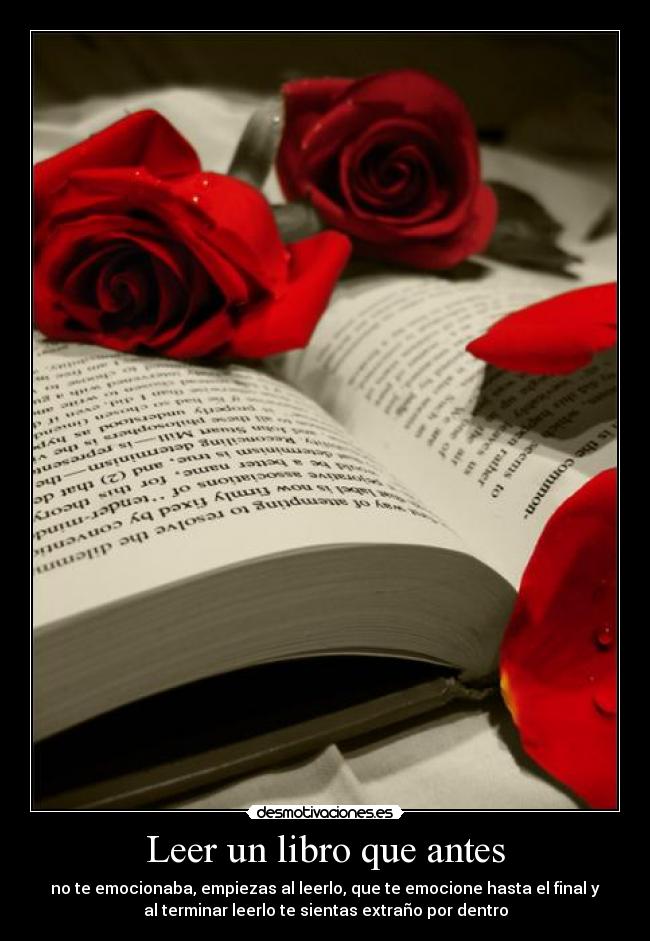 Leer un libro que antes - 