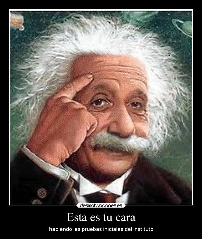 Esta es tu cara - haciendo las pruebas iniciales del instituto