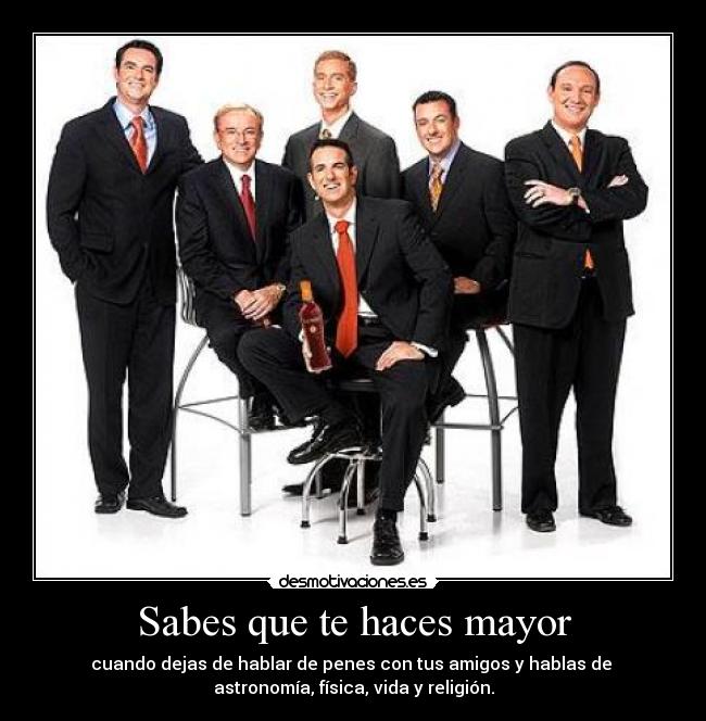 Sabes que te haces mayor - 