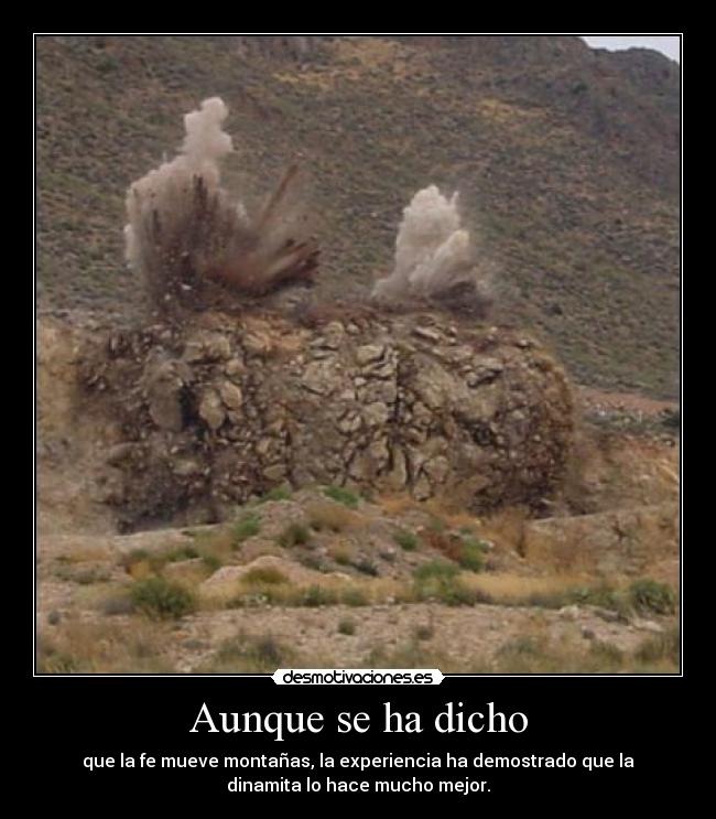 Aunque se ha dicho -