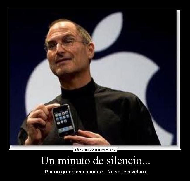 Un minuto de silencio... - ....Por un grandioso hombre....No se te olvidara....